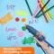Blue hot Glue Sticks Full Size 0.43” Dia x 8” Long, 52 pcs Hot melt Adhesive Glue Sticks, All-Purpose Colored Glue Gun Sticks for Christmas Decoration Crafting Arts School Home Repair Bonding